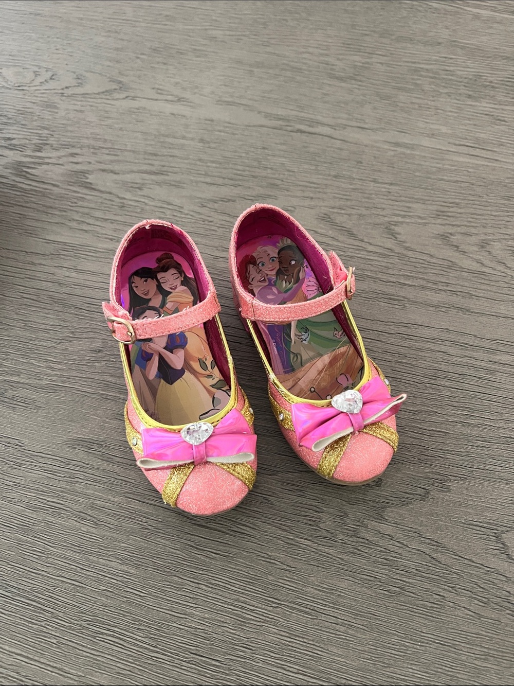 Disney Pink and Gold Princess Mary Jane Dress Shoes